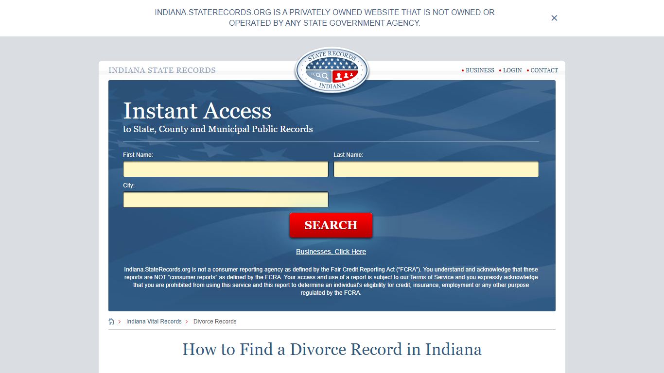 How to Find a Divorce Record in Indiana - Indiana State Records